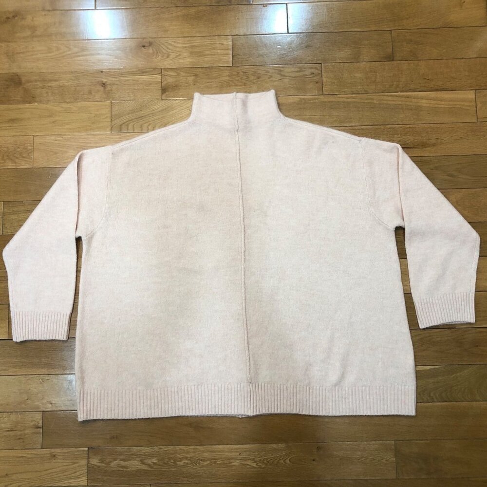 Ulla Popken Womens Light Pink Mock Neck Sweater Size USA 24/26